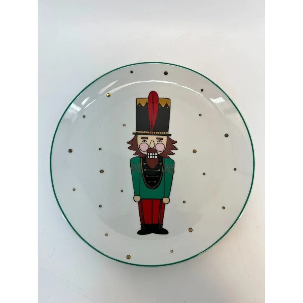 The Cellar‎ by Macys Nutcracker Dinner Plates Christmas Holiday Dishwasher safe